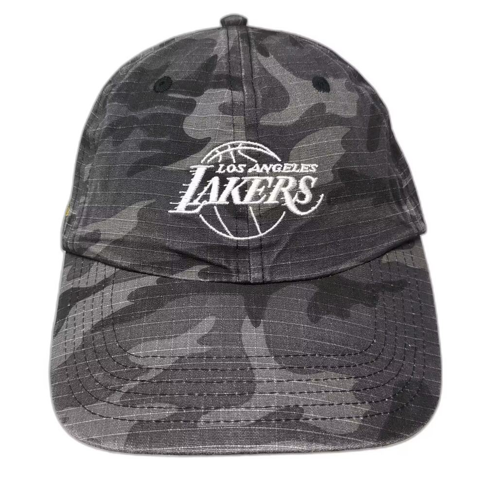 Los Angeles Lakers NBA Links Marketing Group Gray Camo Baseball Cap One Size